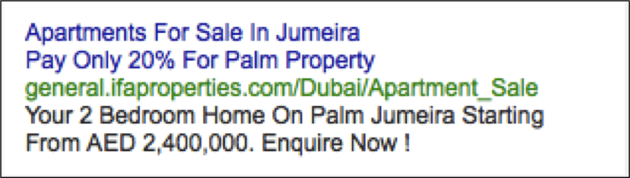 Dubai property ads