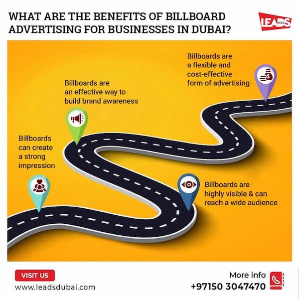 What are the benefits of billboard advertising for business in dubai
