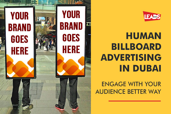 human billboard advertising in dubai