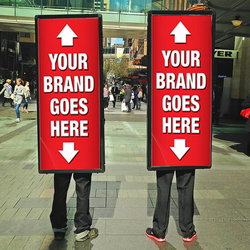 Human Billboard Advertising in Dubai. 