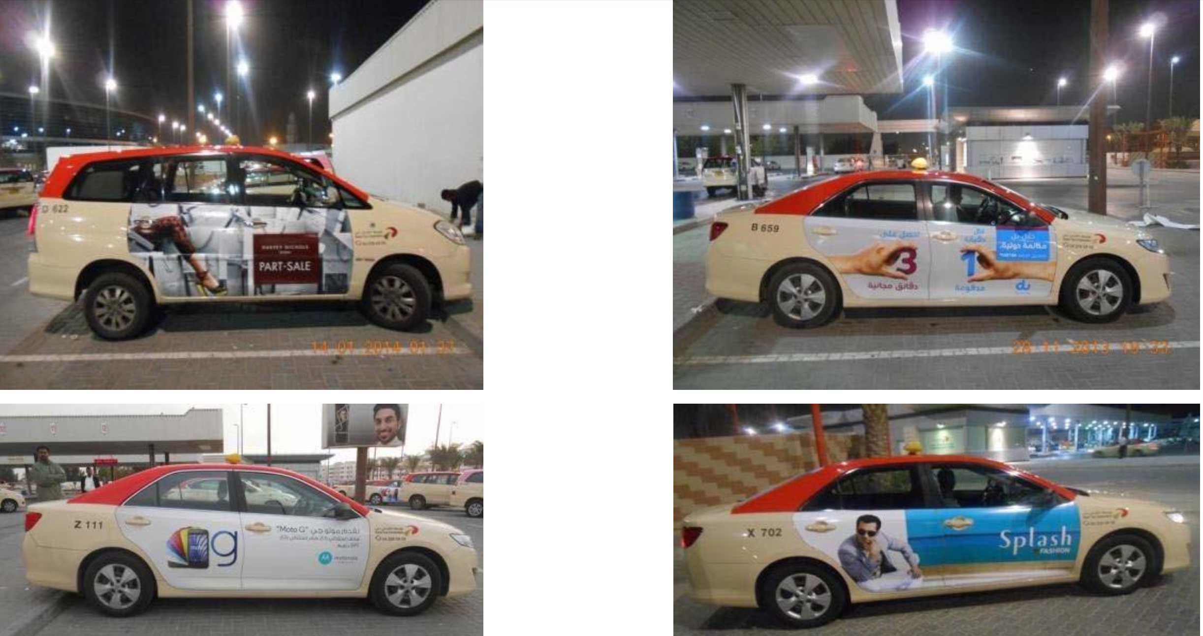 Taxi Advertising in Dubai.