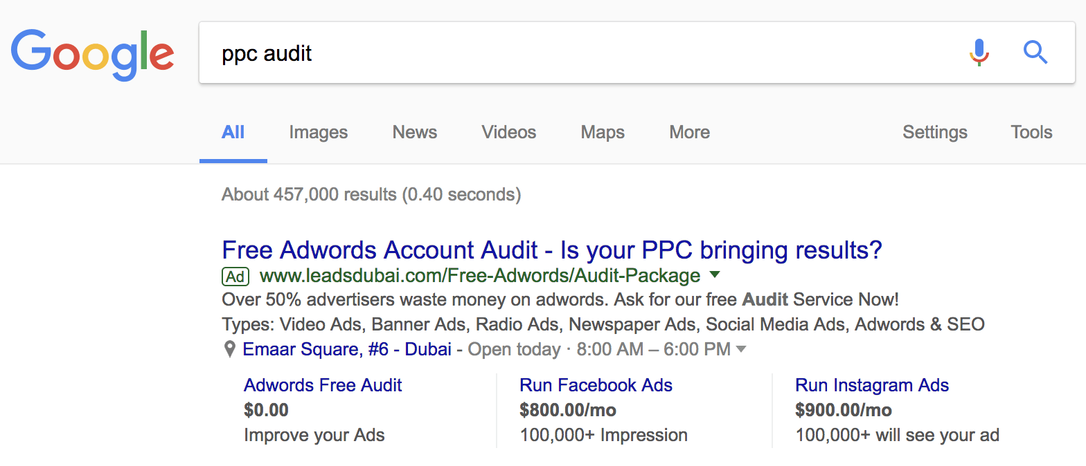 google ads audit
