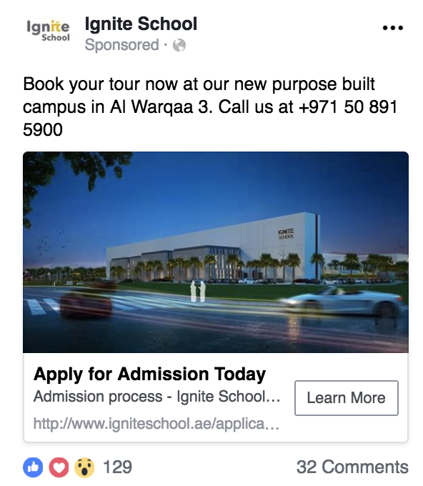 school admissions marketing