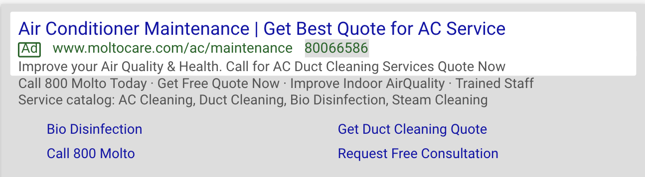 ac maintenance advertising company